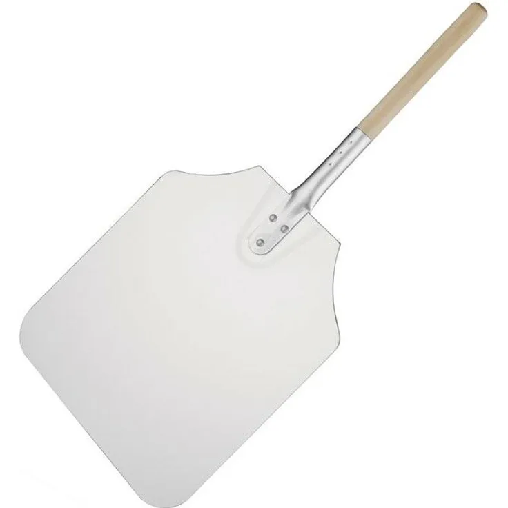 Vogue Pizzaschaufel aus Aluminium mit Holzgriff 30x35cm, Gesamtlänge 66cm