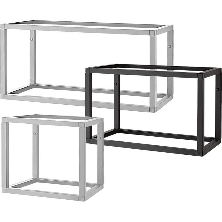 Regalsystem 60x45 schwarz eloxiert 600x250x450mm