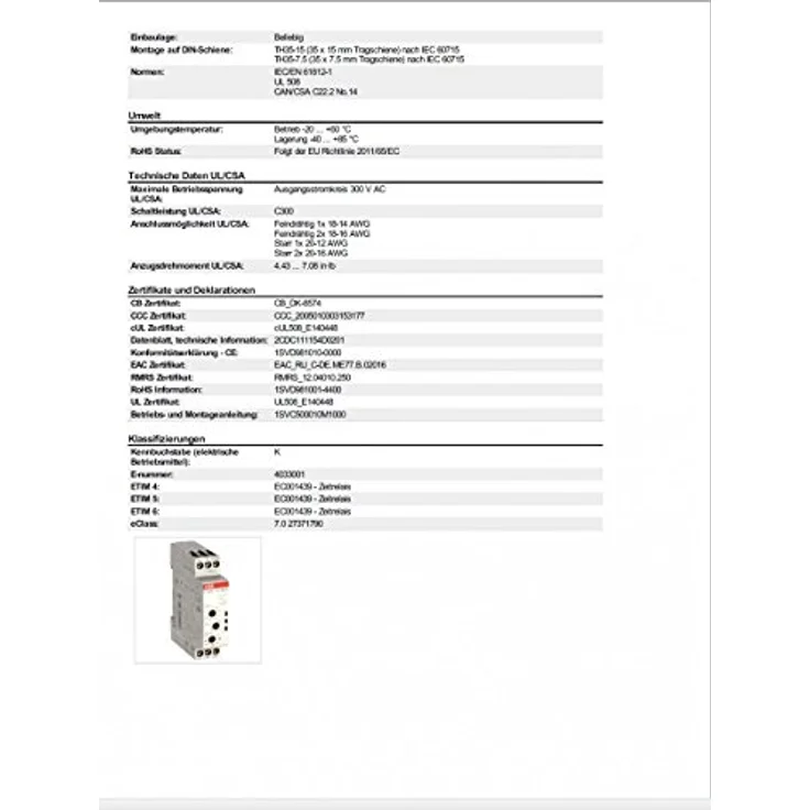 ABB e234ct-mfd Timer, Zeitschaltuhr mit ansprechverzögerter und rückfallverzögerter Funktion – Bild 3