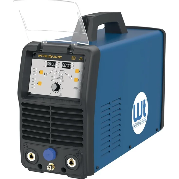 WT Welding Team TIG-Schweianlage WT-TIG 200 AC/DC, Invertertechnologie mit Zubehör, 5-200 A gasgekhlt, Tragbar, IP21S, Hochfrequenzzündung