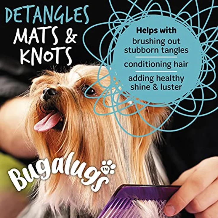 Bugalugs Fellentwirrer Entwirrungsspray, 200ml, pH-ausgeglichen, verschiedene Düfte, 3-in-1 Pflege für seidig-glattes Fell – Bild 5