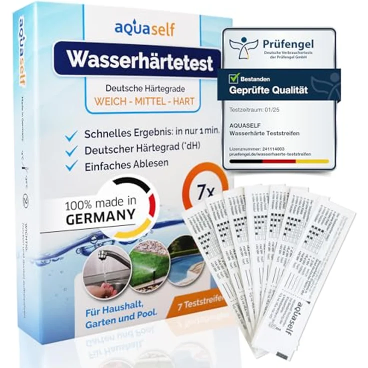 Wasserhärte Teststreifen-dH / 7 Stück – Bild 2