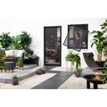 toom Fensterfliegengitter 'Master Slim', anthrazit, 130 x 150 cm, mit Pollenschutz-Gewebe, schraubloser EasyClip-Befestigung, allergikerfreundlich