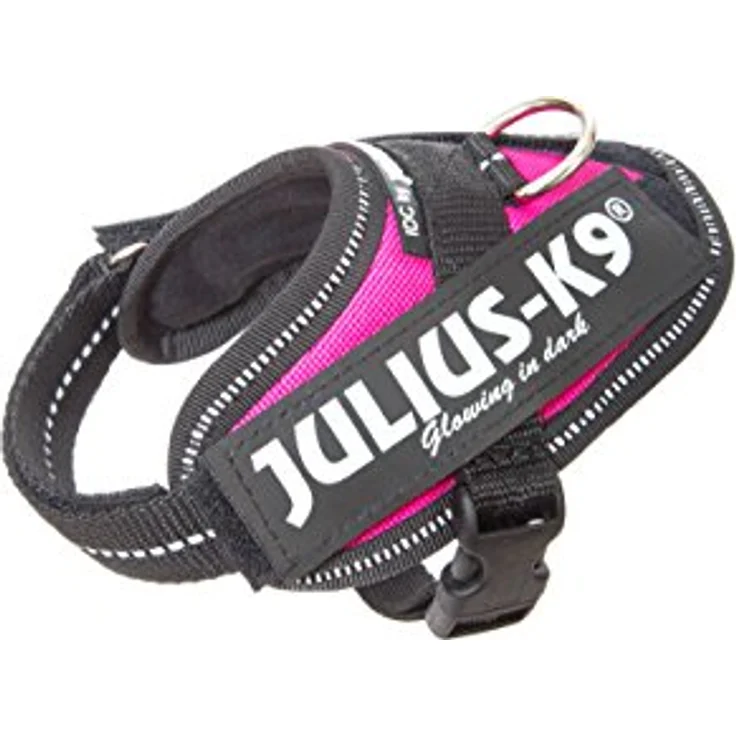 JULIUS K-9 IDC Powergeschirr, Größe 3XS/Baby 1, Dunkelpink - Professionelle Kontrolle und Komfort für Ihren Hund – Bild 1