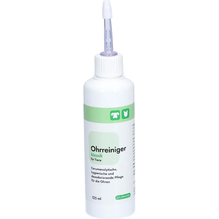 O'zoo CP Ohrreiniger klassik Ohrenpflege flüssig f.Tiere 125 ml Flüssigkeit, Pflegemittel für Hunde- und Katzenohren