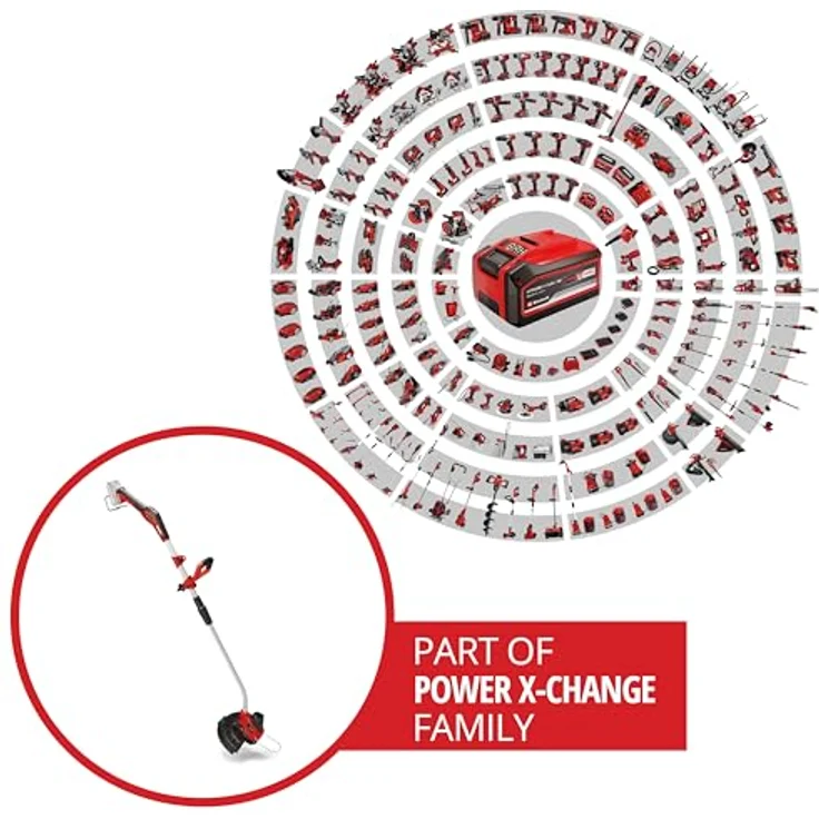 Einhell Akku-Rasentrimmer 'Expert GE-CT 18/33 Li E-Solo' 18 V ohne Akku und Ladegerät, kraftvolle Fadentechnologie, 2-stufige Drehzahlregulierung, Aluminium-Führungsholm, Power X-Change Family – Bild 2