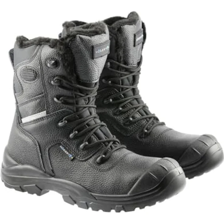 Högert Technik Arbeitsstiefel SNOWS S3 SRC, hoch, isoliert, Leder, mit Stahlkappe, Größe 45 – Bild 1
