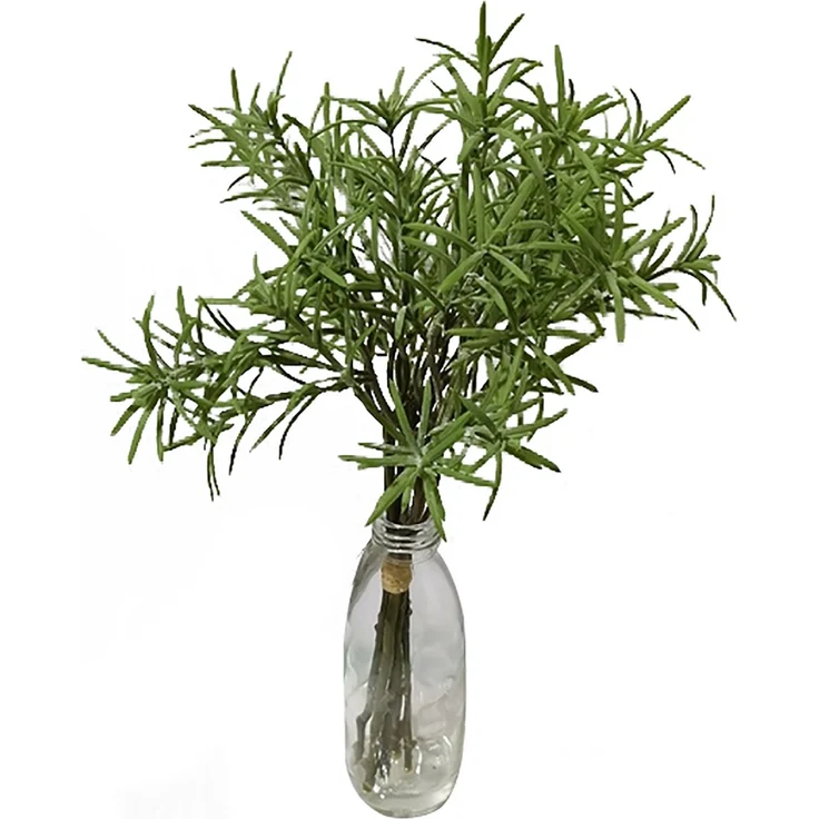 HTI-Living Kunstblume Rosmarin in Vase Flora Rosmarin, 35 cm, naturgetreue Zweige, Kunststoffmaterial – Bild 1