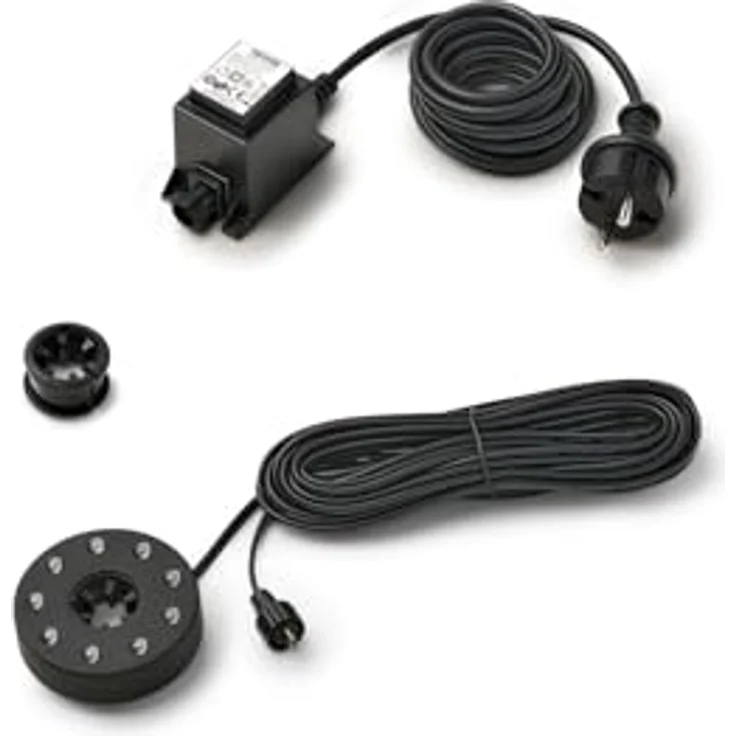 Pontec PondoStar LED Ring Compact, Teichbeleuchtung mit warmweißen LEDs, IP68, 1 W – Bild 2
