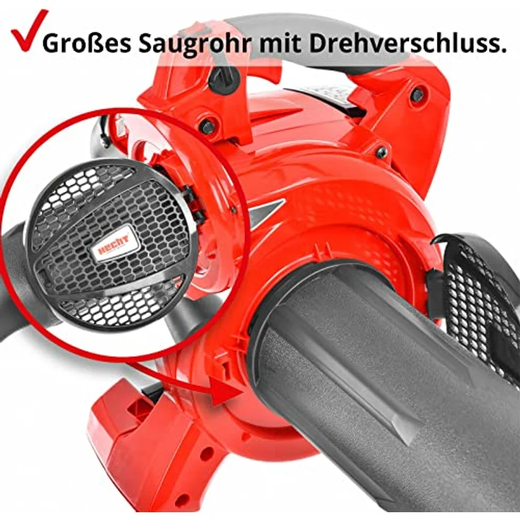 HECHT 9280 Benzin Laubsauger | 3-in-1 Laubbläser, Laubsauger, Laubhäcksler | 1,08 PS | 252 km/h | 50L Fangsack – Bild 3