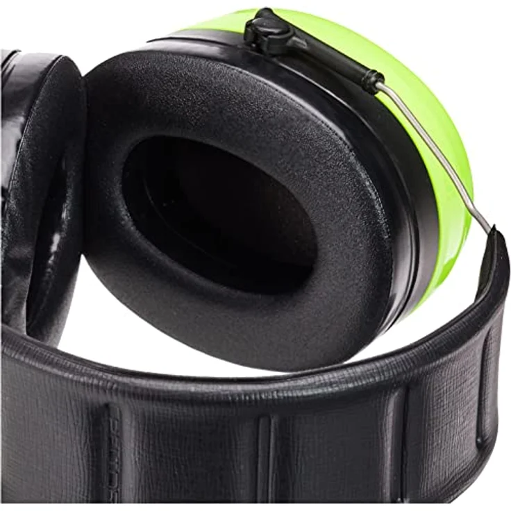 3M Peltor Optime III Kapselgehörschutz, Kopfbügel, Hi-Viz, SNR 35 dB, hohe Sichtbarkeit, 1 Stück, grün – Bild 3