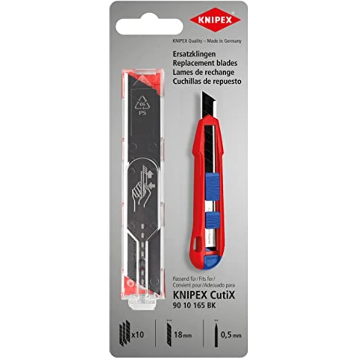 KNIPEX Ersatzklingen für 90 10 165 BK (10x) 90 10 165 E02 – Bild 1