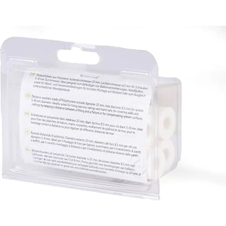 10 x GAH Distanzhülse Ø 20 mm Weiß Kunststoff H: 20 mm - GAH Alberts – Bild 5