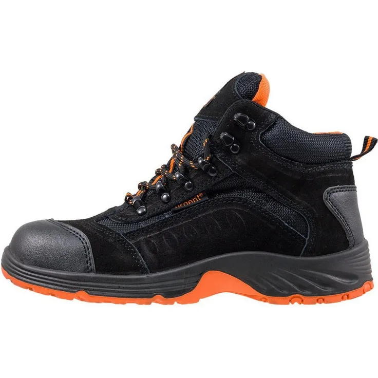 Urgent Sicherheitsstiefel Ankle, Arbeitsschuh mit Stahlkappe und PU/PU-Sohle, Nubukleder