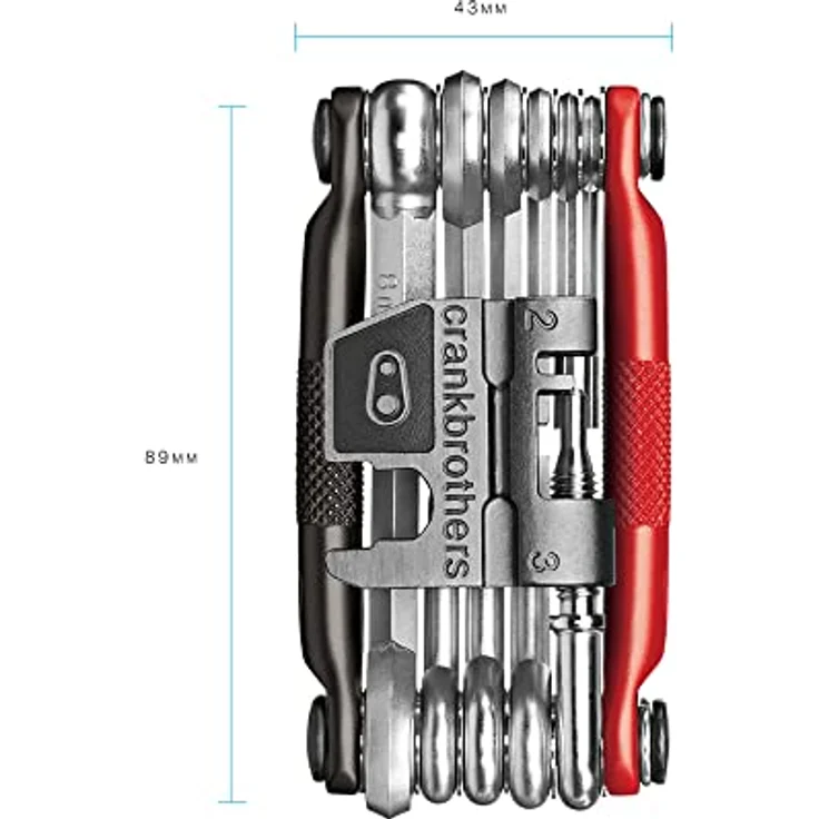 CRANKBROTHERS Unisex-Erwachsene M17 Lager, schwarz-red, Multi 17 – Bild 3
