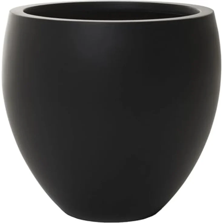 VIVANNO Blumentopf Fiberglas Pluto, wetterfester Pflanzenkübel in Anthrazit, 30x30 cm, 8 Liter Volumen – Bild 1
