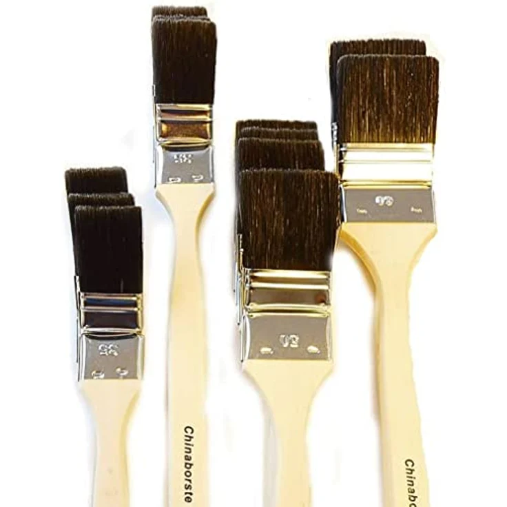 ROTIX-98044 12 X Heizkörperpinsel Ecken-Pinsel 35-50 - 60 mm Schwarze Mischborste Handwerkerqualtität – Bild 2