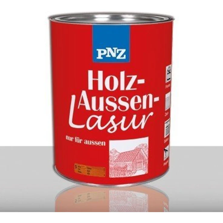 PNZ Holz-Außen-Lasur, 2.5L Gebinde, Farbe: teak, für langlebigen Schutz und ansprechende Optik – Bild 3