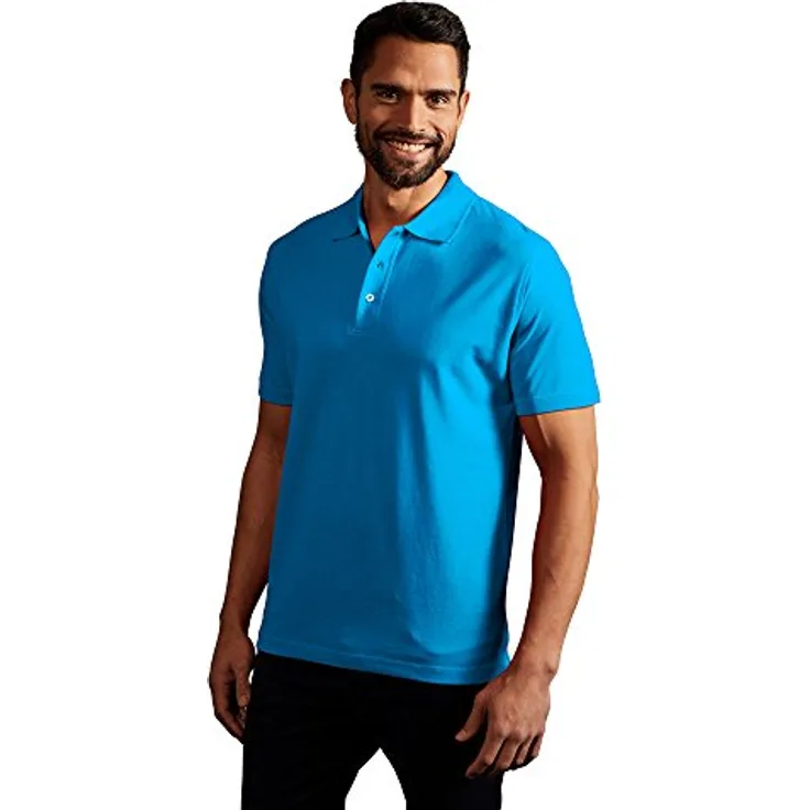 Magni Superior Poloshirt Herren, 100 % Baumwolle, Türkis, XL, strapazierfähig und atmungsaktiv