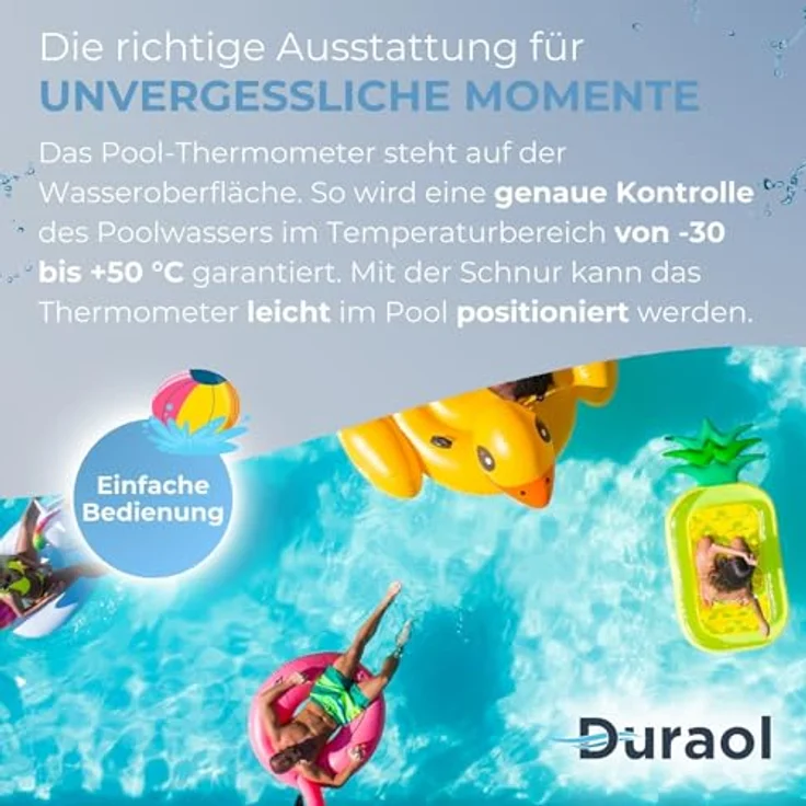 PCS Pool Thermometer in blau mit Schöpfbecher (332) – Bild 5