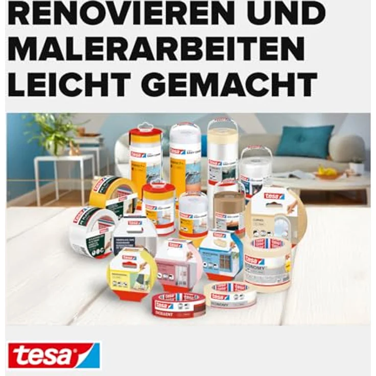 tesa 56260-00000 56260 Malerband Tapeten, Rosa, 25m : 25mm – Bild 8
