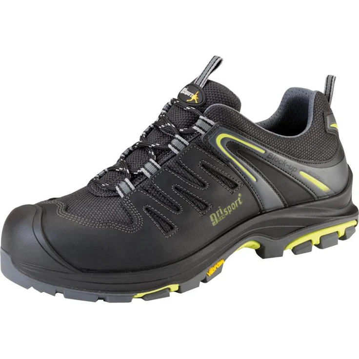 GriSport Halbschuh MUGELLO, Sicherheitsschuhe S3 mit perforierter Stahlkappe, durchtrittsicherer Kunststoffsohle und Vibram®-TPU-Sohle, Größe 39