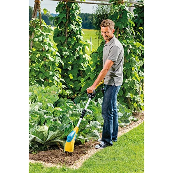 GLORIA Gardenboy PLUS | Elektrischer Bodenkrümler | Motorhacke/Gartenhacke und Kultivator mit 8 cm Arbeitstiefe | Zur Bodenlockerung – Bild 2