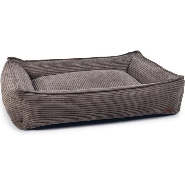 Designed By Lotte Hundebett Premium-Qualität RIBBED braun 95x80x23 cm – Bild 1