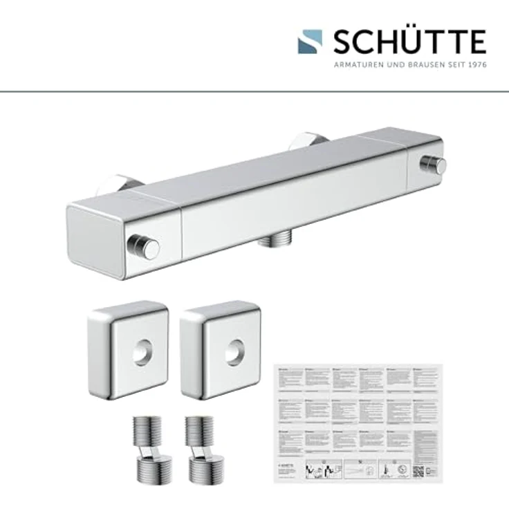 SCHÜTTE SIGNO Thermostat Duscharmatur, Chrom – Bild 6