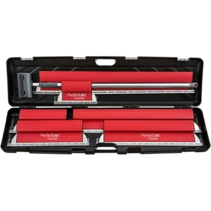 L'outil parfait PARFAIT drywall large kit, Set of 6 spatulas and 1 telescopic pole, Hardened stainless steel blade, Extension in aluminum