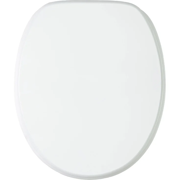 Sanilo WC Sitz, Toilettendeckel aus Holz mit Absenkautomatik, weiß, antibakterielle Oberfläche, universelle Passform und einfache Reinigung