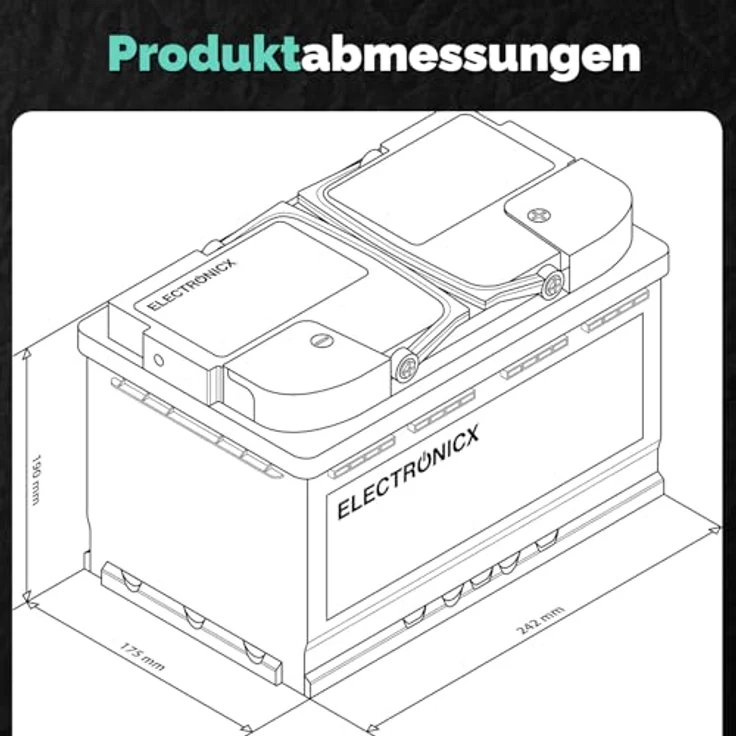 Electronicx Caravan EXTREME Edition Gel Batterie 80 AH 12V, wartungsfrei und auslaufsicher für Wohnmobil und Boot – Bild 8