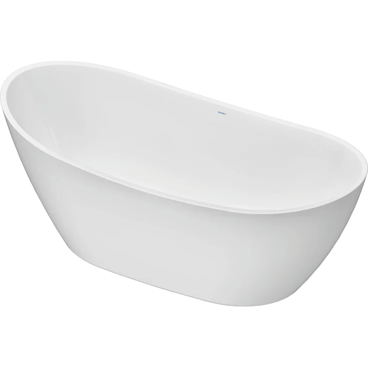 Duravit DuraVato Badewanne, freistehend mit Komfort-Rückenschrägen, 270 l, 170 cm, 80 cm, mit Push-Open Ablaufventil und nahtloser Acrylverkleidung