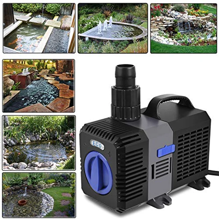 Forever Speed Super Eco Teichpumpe 3000 l/h, Filterpumpe mit niedrigem Verbrauch und hoher Korrosionsbeständigkeit – Bild 3