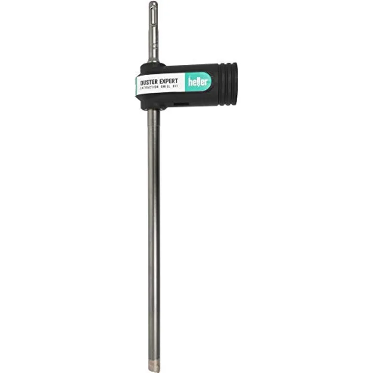Heller Tools 1818 Duster Expert Absaugbohrer SDS-plus, Silber-Schwarz, robuster Bohrkopf, 12 x 200/320 mm, hohe Standzeiten