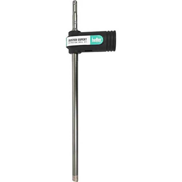 Heller Tools 1818 Duster Expert Absaugbohrer SDS-plus, Silber-Schwarz, robuster Bohrkopf, 12 x 200/320 mm, hohe Standzeiten – Bild 1