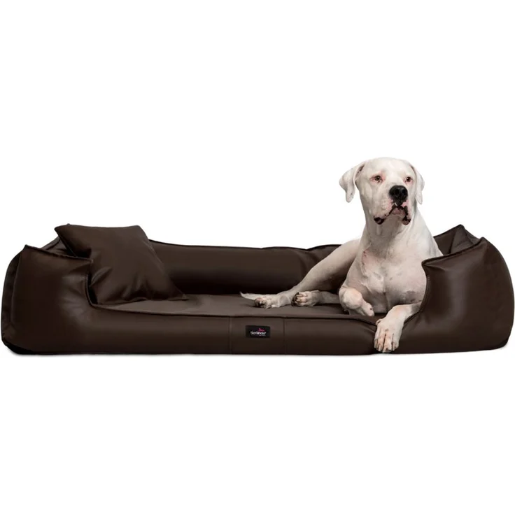 tierlando® Orthopädisches Hundebett GOOFY Kunstleder >>inkl. Matratzen, Matratzenschoner inklusive – Bild 1
