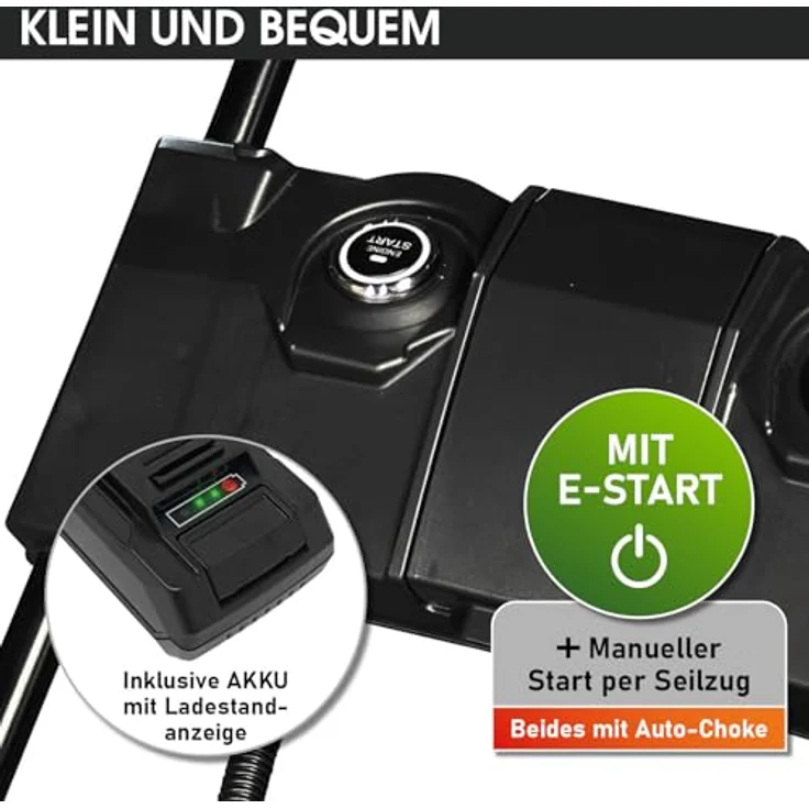 "BRAST Benzin-Vertikutierer 45212 ESTART, 4,5kW (6,12PS) Motor, 212ccm, 45 cm Arbeitsbreite, Elektro-Start-Funktion, TÜV geprüft, 50L Fangkorb" – Bild 4