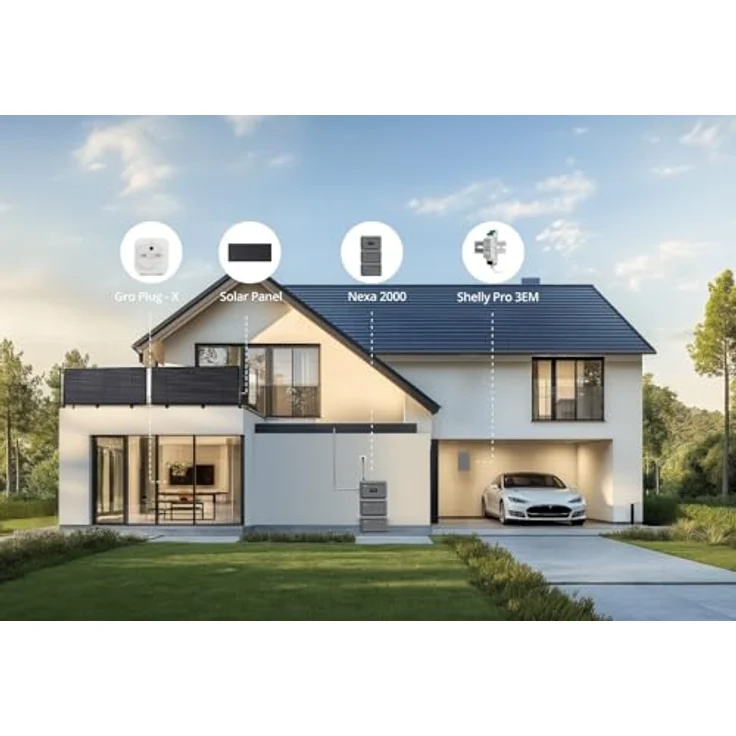 Growatt NEXA 2000, All-in-One Solarspeicher (2048Wh) mit 1 Erweiterungsakku, IP66, einfache Installation, 800W Notstrom – Bild 6