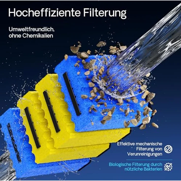 SunSun Bio CBF-350 Teichfilter, 1-Kammer Durchlauffilter für Teichvolumen bis 12.000L, mit 8000L/h Förderleistung und intelligenten Pflegefunktionen – Bild 4