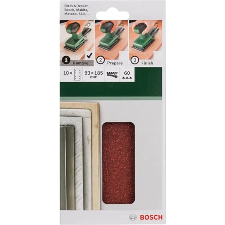 Bosch ProfessionalSchleifrolle Standard for Wood and Paint für Weichholz (115 mm, 5 m, Körnung 240, C410) - Preisvergleich – Bild 4