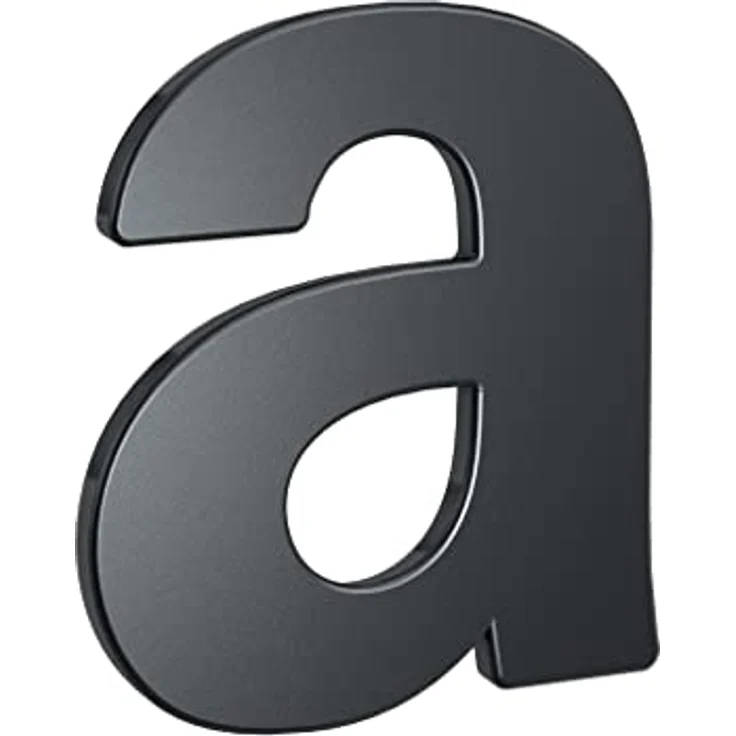 BASI | Hausnummern aus Stahl in Anthrazit | Zahlen 0-9 | Buchstaben a - c | inkl. Befestigungsmaterial | Buchstabe a – Bild 1