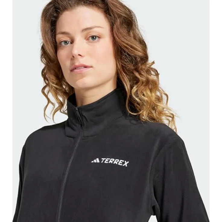 adidas TERREX Fleecejacke TERREX MULTI FLEECEJACKE, Wanderjacke aus recycelten Materialien, kuschelig weich, grau – Bild 2