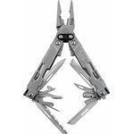 SOG PowerAccess Deluxe Multitool, Edelstahl mit Nylongriff, 21 Werkzeuge, Armhebel, 3 x 2,1 Zoll gefaltet