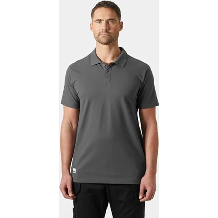 Helly Hansen Manchester Polo, Arbeitsshirt mit geripptem Kragen - Schwarz – Bild 5