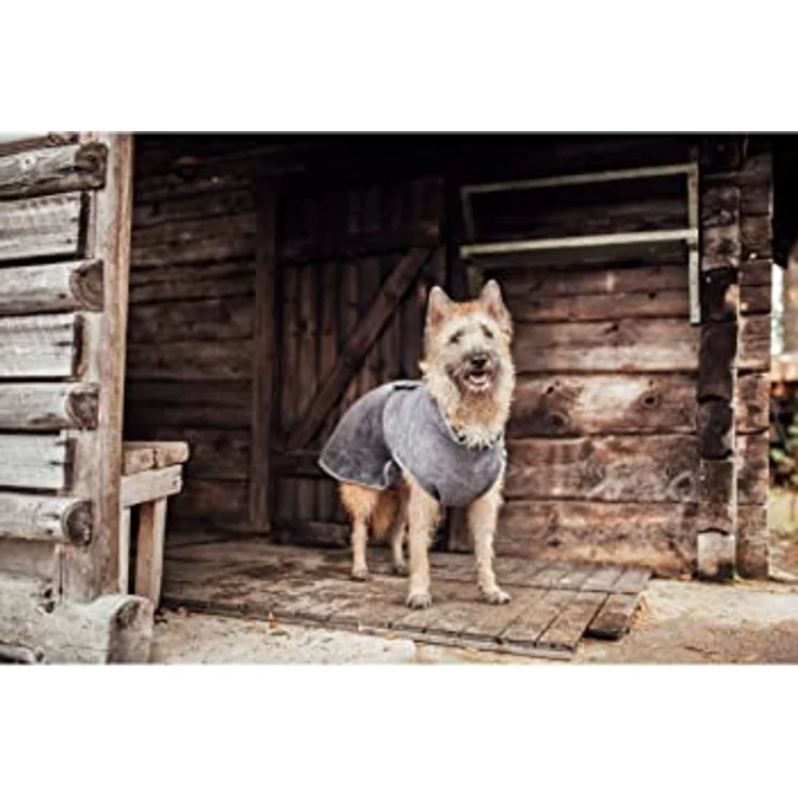 rukka Pets Micro Light Bademantel für Hunde Anthrazit S – Bild 5