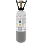 Rothenberger Industrial Sauerstoffflasche 2l wiederbefüllbar 400l Sauerstoff, Mehrwegflasche, blau