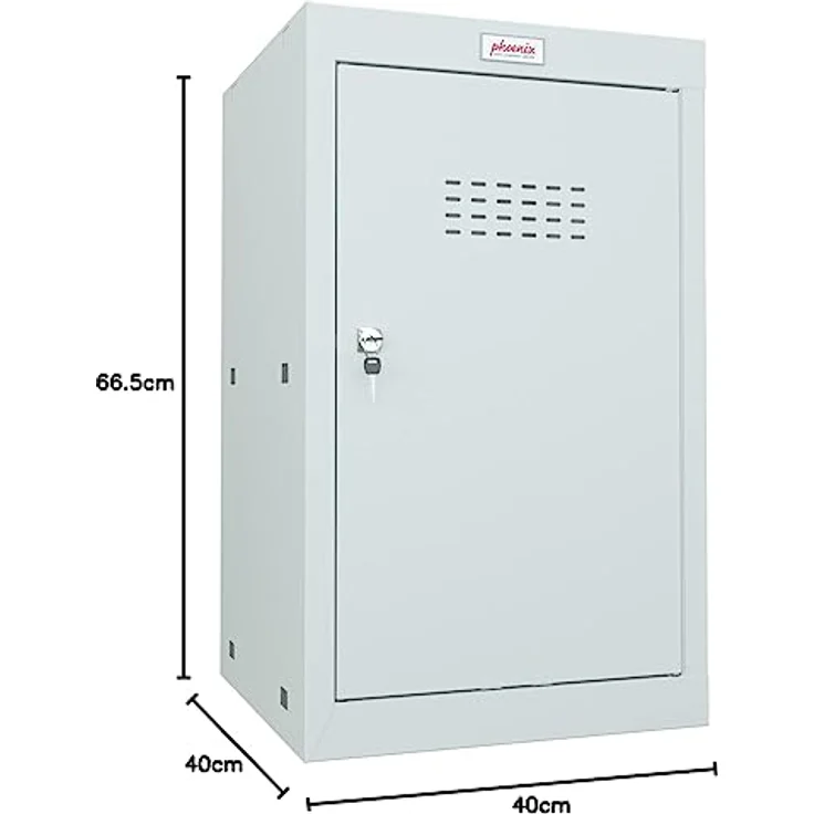 Phoenix CL0644GGK Cube Locker, Schließfach mit 87L Volumen, grau, modular und stabil – Bild 3
