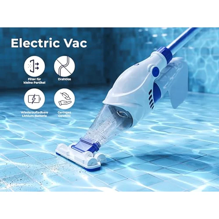 PCS ELECTRIC VAC - Akku Poolsauger – Bild 3