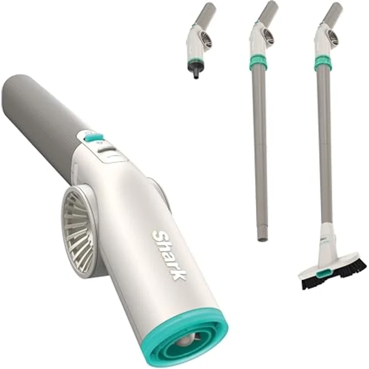 Shark BlastBoss AB2111GY, All-in-One-Luftstrahlsystem mit BlastBroom und Präzisionsdüse, kabellos, wiederaufladbar, 0–190 MPH, für Innen- und Außenreinigung, Dove – Bild 1